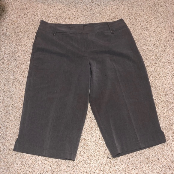 Grey calf-length trousers - Picture 5 of 5